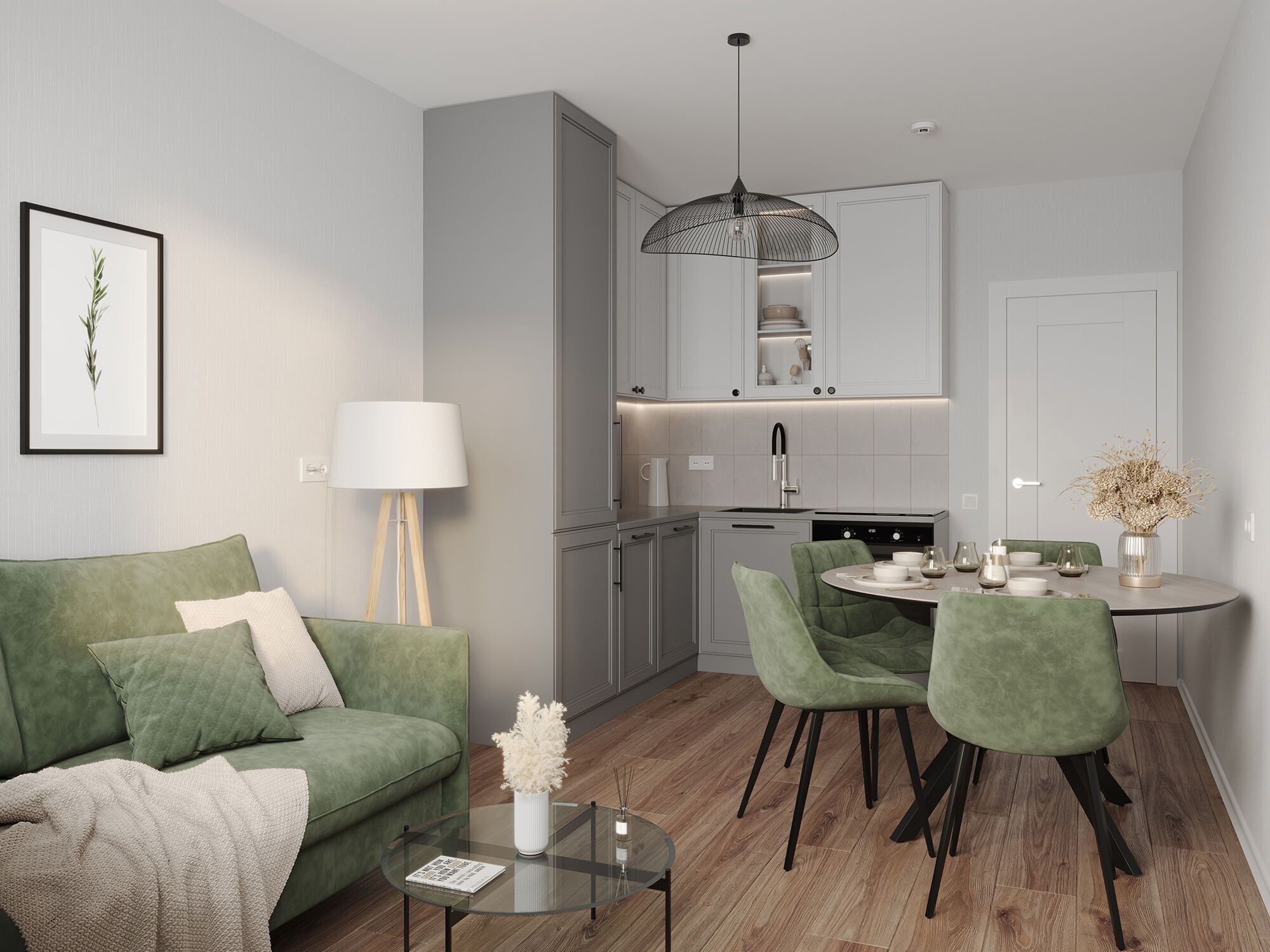 2-комнатная квартира, 54 кв.м, ЖК "Пейзажный квартал" (Цветной город), изображение-10