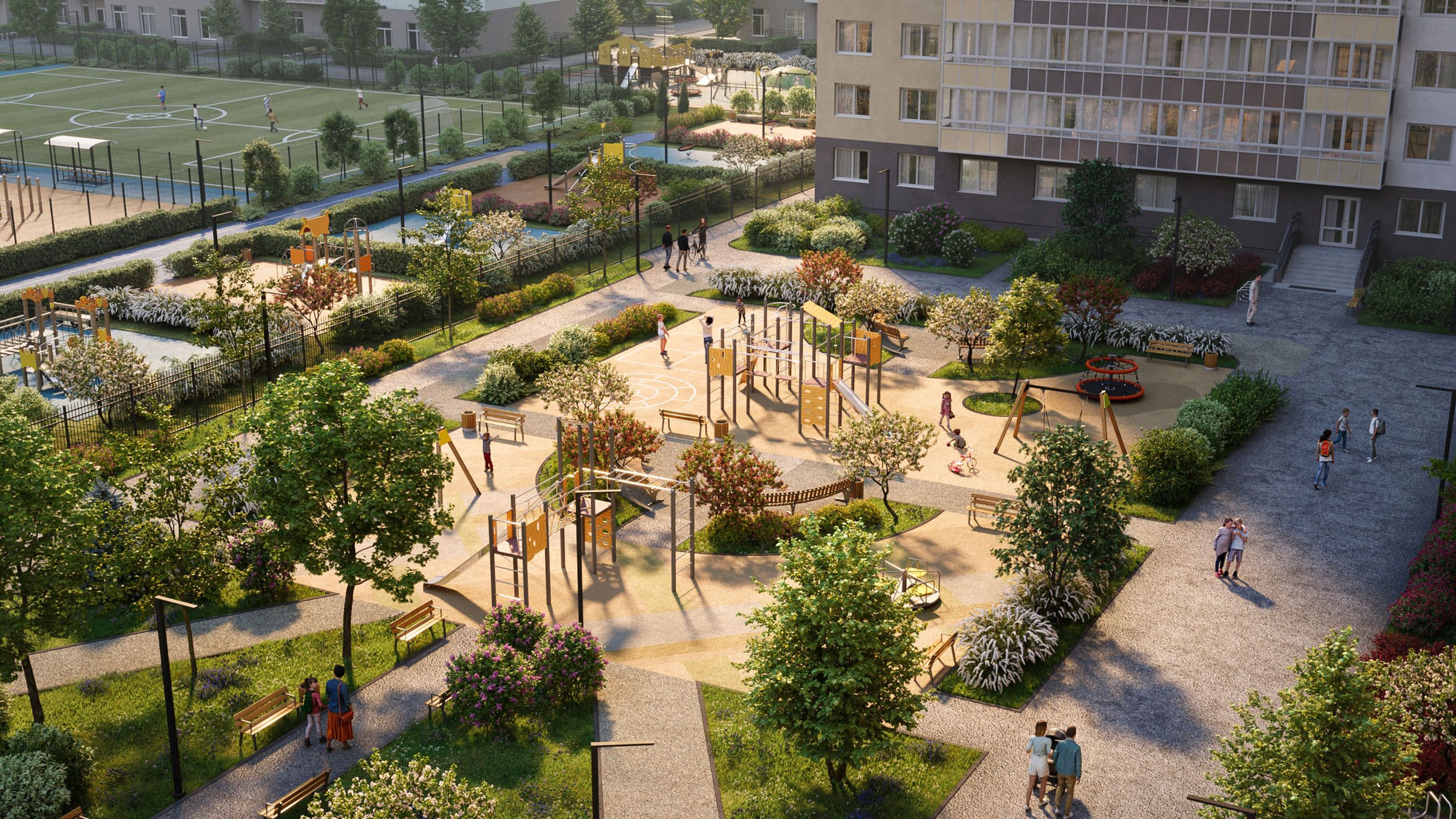 2-комнатная квартира, 42.1 кв.м, ЖК "Цветной город", изображение-14