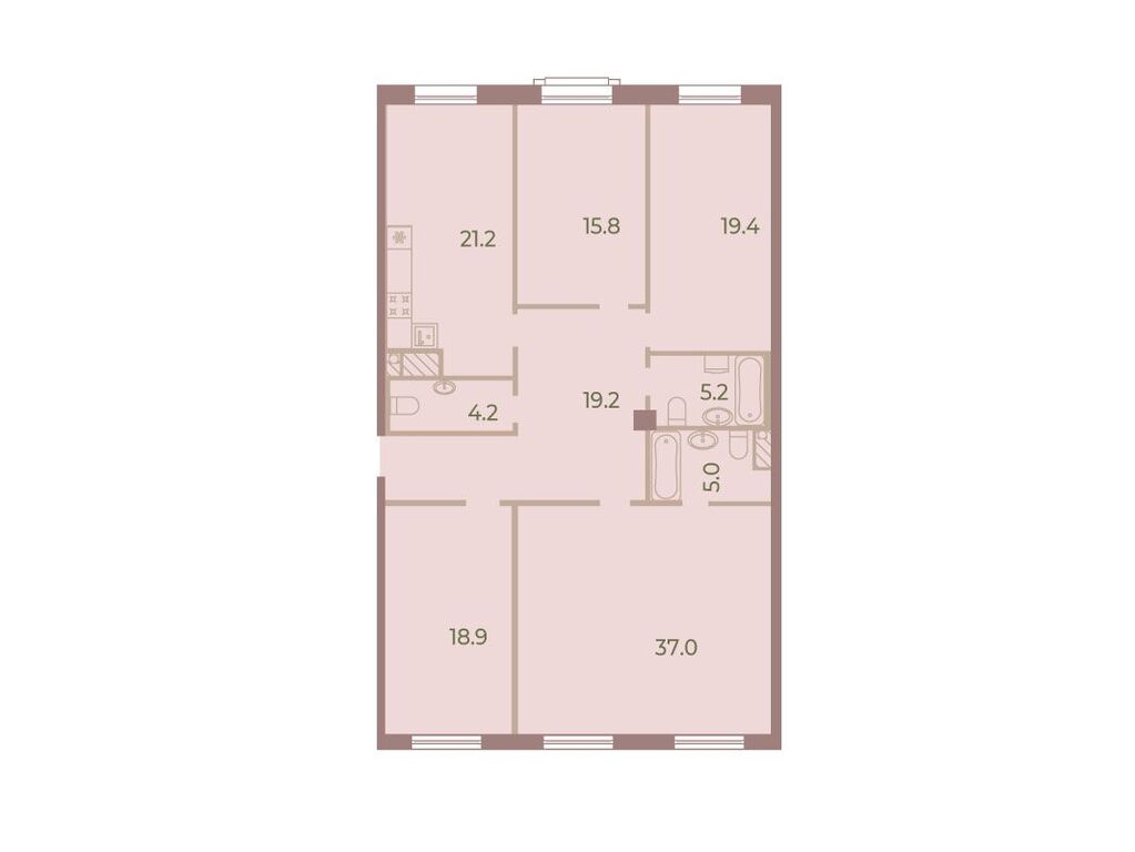 4-комнатная квартира, 147.2 кв.м, ЖК «Нева Хаус»